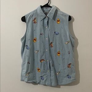 Rare Vintage Winnie The Pooh Button Down